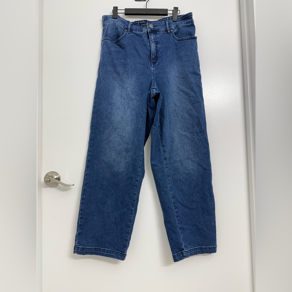 Universal Standard Elastic Waist Weekend Jeans - True Blue - Size 12